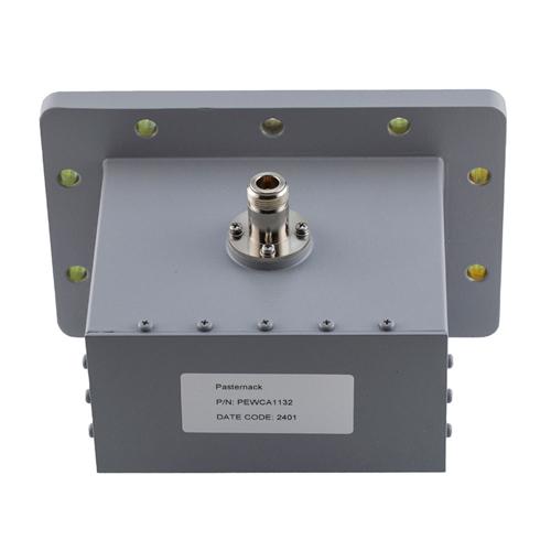 WR-510 to N-Type Female Waveguide to Coax Adapter CPR510F Flange With 1.45 GHz to 2.2 GHz FMWCA1132
