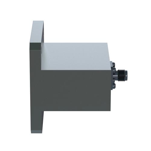WR-112 Square Type Flange to End Launch SMA Female Waveguide to Coax Adapter Operating from 7.05 GHz to 10 GHz FMWCA9865
