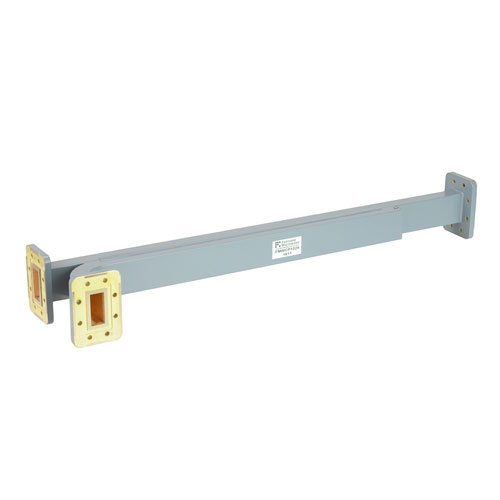 30 dB WR-112 Waveguide Broadwall Coupler with CPR-112G Flange and E-Plane Coupled Port from 7.05 GHz to 10 GHz in Copper Alloy FMWCP1028
