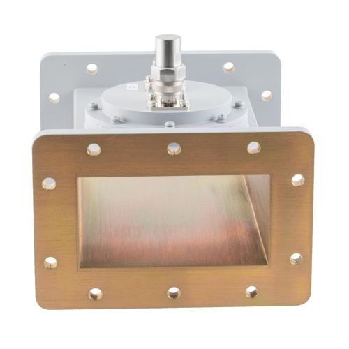 40 dB WR-430 Waveguide Loop Coupler, CPR430F Flange, N Female Coupled Port, 1.72 GHz to 2.61 GHz in Aluminum FMWCP1106N-40