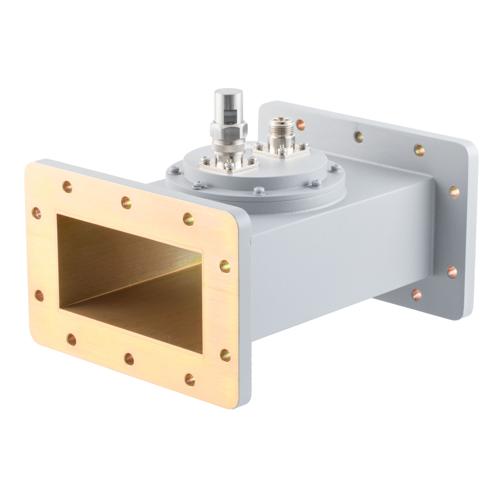 40 dB WR-430 Waveguide Loop Coupler, CPR430F Flange, N Female Coupled Port, 1.72 GHz to 2.61 GHz in Aluminum FMWCP1106N-40