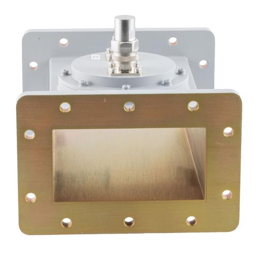 50 dB WR-430 Waveguide Loop Coupler, CPR430F Flange, N Female Coupled Port, 1.72 GHz to 2.61 GHz in Aluminum FMWCP1106N-50