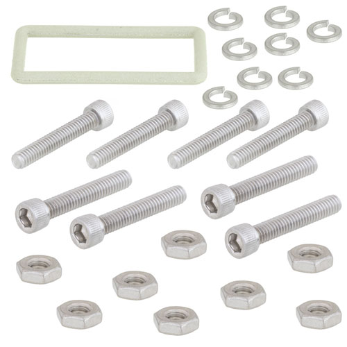 WR-112 Electrically Conductive Waveguide Gasket kit for CPR Grooved Flange FMWGK1023