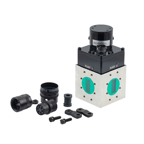 WR-90 Waveguide Electromechanical Relay Failsafe, X Band Switch SPDT/DPDT 12.4 GHz Max Freq., 5,000 Watts CPR Flat, 12V, Indicators FMWGS6064