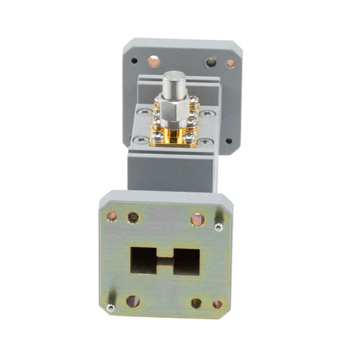 30 dB WRD-650 Double Ridge Waveguide Loop Coupler, SMA Female Coupled Port, 6.5 GHz to 18 GHz in Aluminum FMWRD650CP03-30