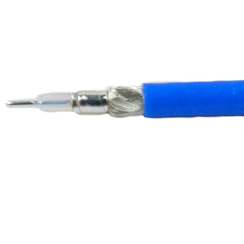 Huber Suhner Multiflex .086 Flexible Coax Cable Blue FEP Jacket HSMULTIFLEX86