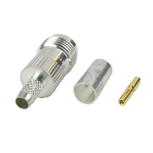M39012/27-0011 TNC Female (Jack) Connector For RG142, RG223 Cable, Crimp/Solder M39012/27-0011
