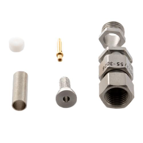 M39012/55-3026 SMA Male Connector Crimp/Solder (Captive Contact) Attachment for RG316, RG174, RG188 Cable M39012/55-3026-00795