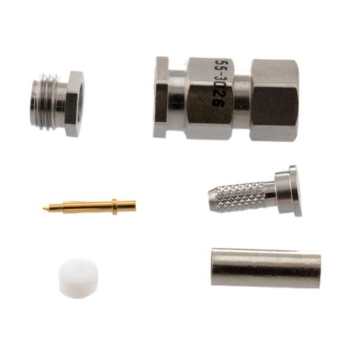 M39012/55-3026 SMA Male Connector Crimp/Solder (Captive Contact) Attachment for RG316, RG174, RG188 Cable M39012/55-3026-00795