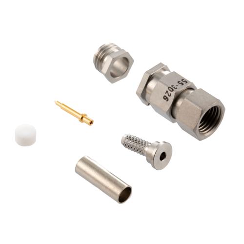 M39012/55-3026 SMA Male Connector Crimp/Solder (Captive Contact) Attachment for RG316, RG174, RG188 Cable M39012/55-3026-00795