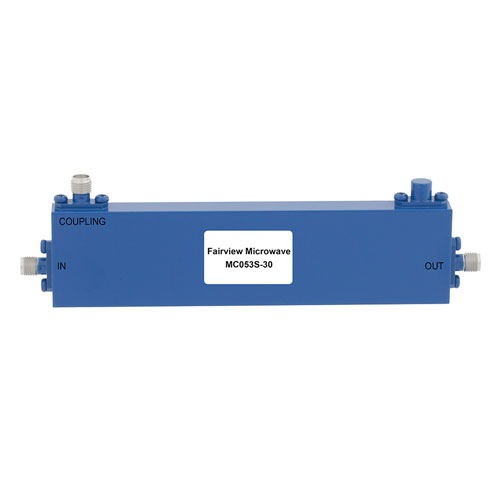 SMA Directional Coupler 30 dB Coupled Port From 500 MHz to 3 GHz Rated To 50 Watts MC053S-30