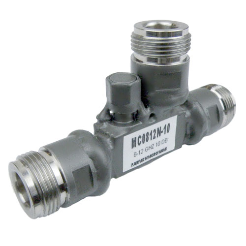 N Directional Coupler 10 dB 12.4 GHz Rated To 50 Watts MC0812N-10