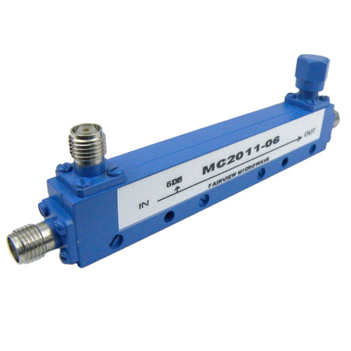 SMA Directional Coupler 6 dB Coupled Port From 500 MHz to 1,000 MHz Rated To 4 Watts MC2011-06