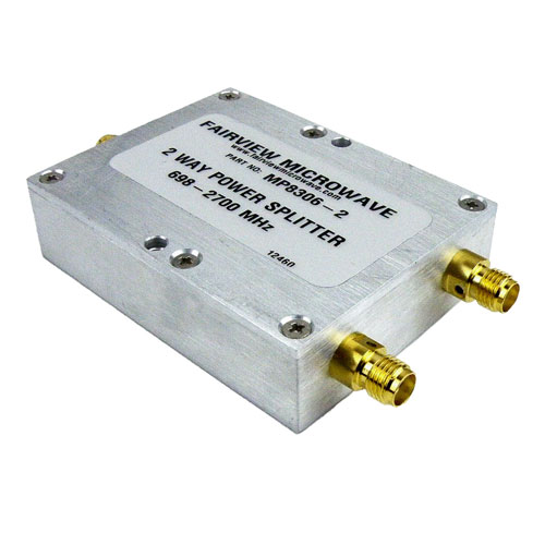 2 Way Power Divider SMA Connectors From 698 MHz to 2.7 GHz Rated at 10 Watts MP8306-2