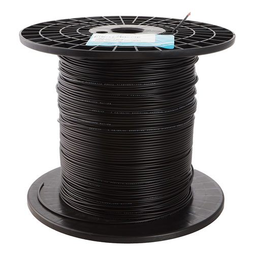 RG174 Non-Magnetic Flexible Coaxial Bulk Cable, Single Shielded with Black PVC Jacket RG174NM-BULK-FM