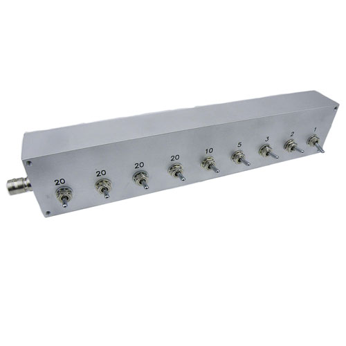 0 to 101 dB Step Attenuator With a 1 dB Step BNC Female Connectors Rated Up To 1,000 MHz and Up to 1 Watt in a Toggle Design SA1000