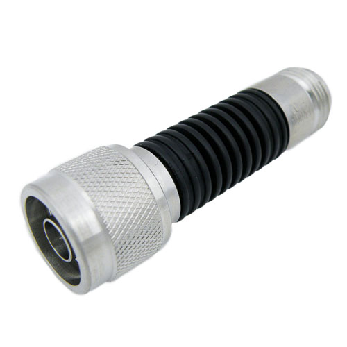 20 dB Fixed Attenuator N Male (Plug) to N Female (Jack) Up to 18 GHz Rated to 10 Watts, Heatsink Body, 1.35 VSWR SA18N10W-20