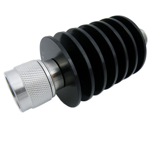 20 dB Fixed Attenuator N Male (Plug) to N Female (Jack) Up to 18 GHz Rated to 25 Watts, Heatsink Body, 1.35 VSWR SA18N25WA-20