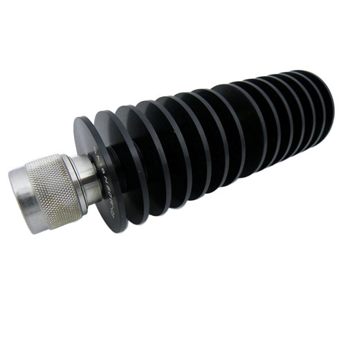 6 dB Fixed Attenuator N Male (Plug) to N Female (Jack) Up to 18 GHz Rated to 50 Watts, Heatsink Body, 1.5 VSWR SA18N50W-06