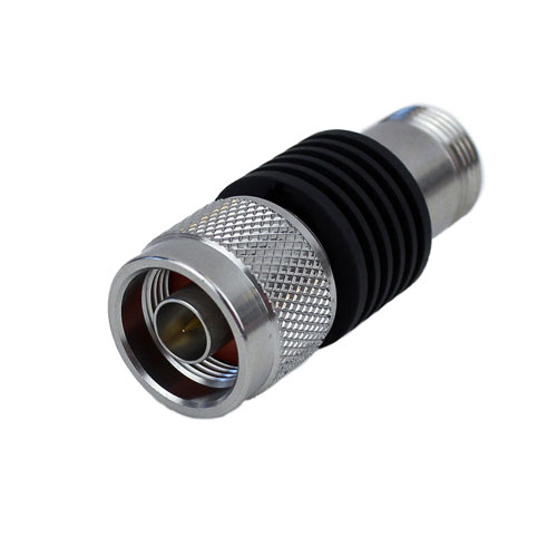 30 dB Fixed Attenuator N Male (Plug) to N Female (Jack) Up to 18 GHz Rated to 5 Watts, Heatsink Body, 1.35 VSWR SA18N5WA-30