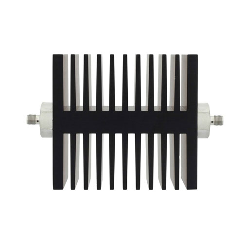 40 dB Fixed Attenuator SMA Female (Jack) to SMA Female (Jack) Directional Up to 18 GHz Rated to 50 Watts, Heatsink Body, 1.6 VSWR SA18SFSF50W-40