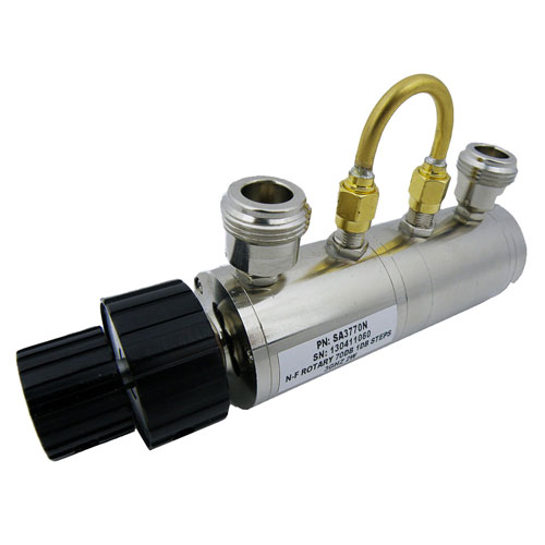 1.5 to 70 dB Step Attenuator With a 1 dB Step N Female Connectors Rated Up To 3 GHz and Up to 2 Watts in a Dial Design SA3770N