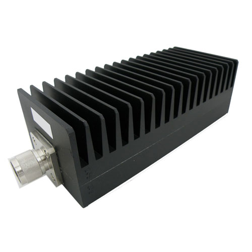 20 dB Fixed Attenuator N Male (Plug) to N Female (Jack) Up to 3 GHz Rated to 100 Watts, Heatsink Body, 1.4 VSWR SA3N1007-20