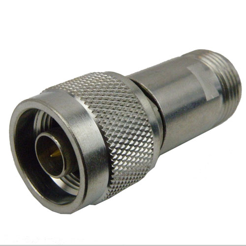 6 dB Fixed Attenuator N Male (Plug) To N Female (Jack) Up To 3 GHz Rated To 2 Watts, Brass Tri-Metal Body, 1.15 VSWR SA3NS-06