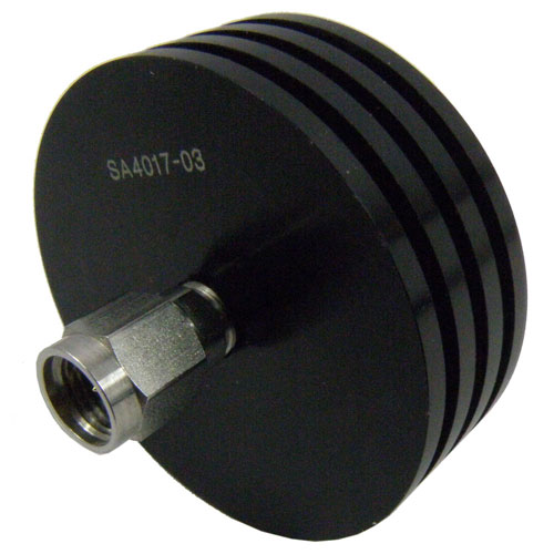3 dB Fixed Attenuator 2.92mm Male (Plug) to 2.92mm Female (Jack) Up to 40 GHz Rated to 5 Watts, Heatsink Body, 1.45 VSWR SA4017-03