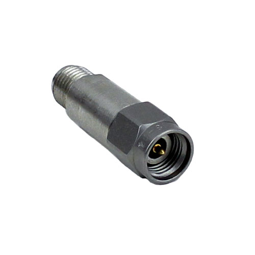 10 dB Fixed Attenuator 2.92mm Male (Plug) To 2.92mm Female (Jack) Up To 40 GHz Rated To 2 Watts, Passivated Stainless Steel Body, 1.6 VSWR SA4018-10