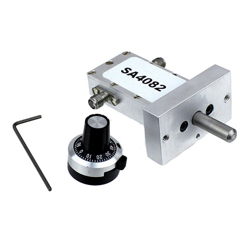 0 to 20 dB Continuously Variable Attenuator SMA Female To SMA Female From 8 GHz To 12.4 GHz Rated To 5 Watts in a Dial Design SA4082