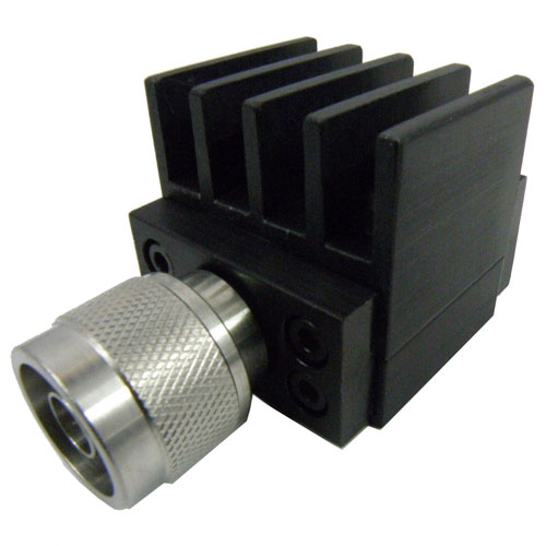10 dB Fixed Attenuator N Male (Plug) to N Female (Jack) Up to 4 GHz Rated to 25 Watts, Heatsink Body, 1.2 VSWR SA4N25-10