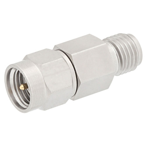 15 dB Fixed Attenuator SMA Male (Plug) to SMA Female (Jack) Up to 6 GHz Rated to 2 Watts, Passivated Stainless Steel Body, 1.3 VSWR SA6A-15