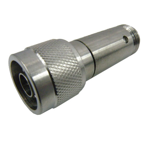 4 dB Fixed Attenuator N Male (Plug) to N Female (Jack) Up to 6 GHz Rated to 5 Watts, Passivated Stainless Steel Body, 1.2 VSWR SA6N5W-04