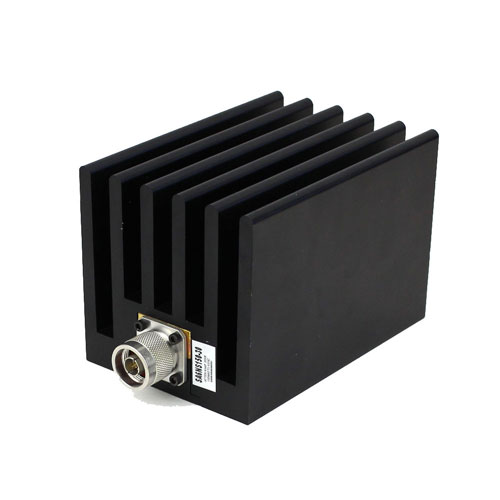 30 dB Fixed Attenuator N Male (Plug) to N Female (Jack) Up to 3 GHz Rated to 150 Watts, Heatsink Body, 1.2 VSWR SA6NS150-30