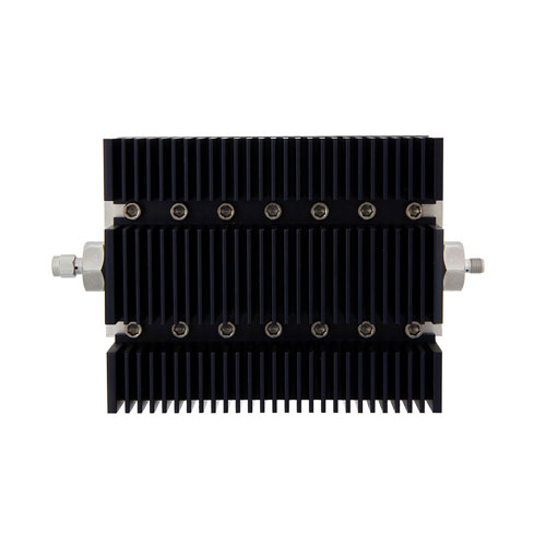 60 dB Fixed Attenuator SMA Male (Plug) to SMA Female (Jack) Directional Up to 6 GHz Rated to 100 Watts, Heatsink Body, 1.45 VSWR SA6SMSF100W-60