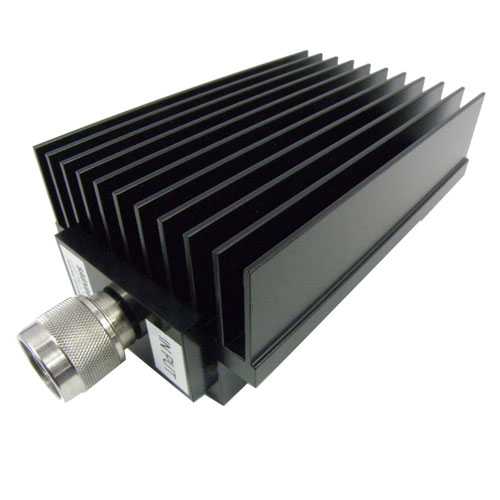10 dB Fixed Attenuator N Male (Plug) to N Female (Jack) Directional Up to 8.5 GHz Rated to 150 Watts, Heatsink Body, 1.35 VSWR SA8N005-10