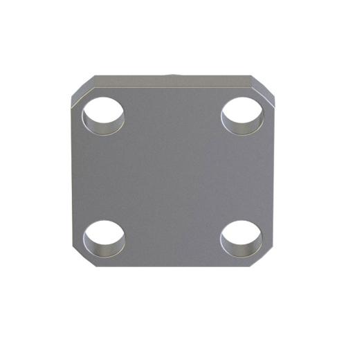 SMA Female (Jack) Connector Terminal 4 Hole Flange (Panel) Dummy Panel Mount, Solder, Passivated Stainless Steel Body, Length 0.375 In SC4291