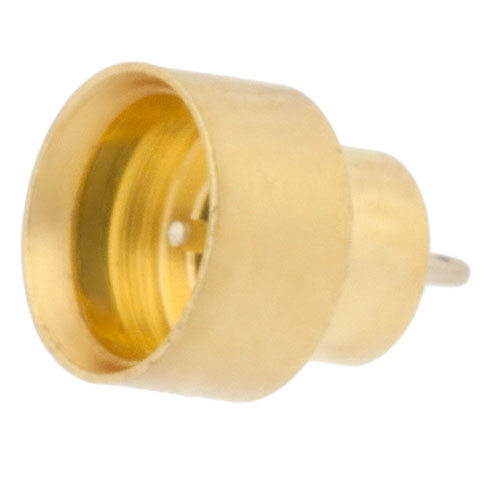 SMP Male (Plug) Limited Detent Hermetically Sealed Connector Pin Terminal, Solder Half Shroud Full Body, Up To 8 GHz SC5189