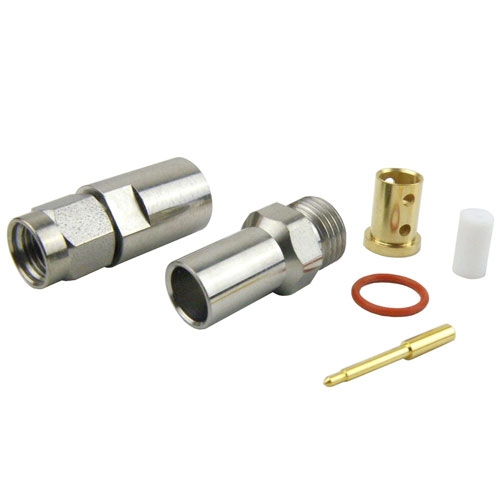 SMA Male (Plug) Connector For Harbour LL142 Cable, Clamp/Solder SC7212