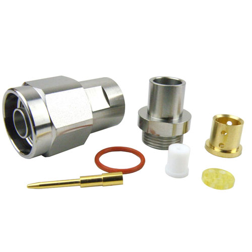 N Male (Plug) Connector For Semflex LA290 Cable, Clamp/Solder SC7237