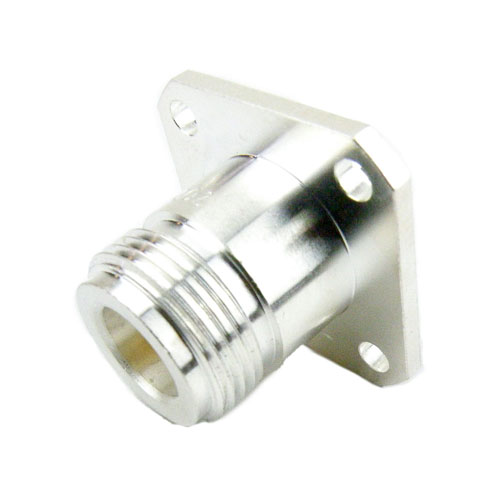 N Female (Jack) Connector 4 Hole Flange (Panel Mount) for RG405 Cable, Solder, Solder SC9190