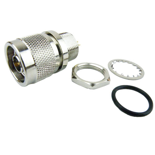 N Male (Plug) Bulkhead Connector Solder Cup Terminal, Solder SC9279