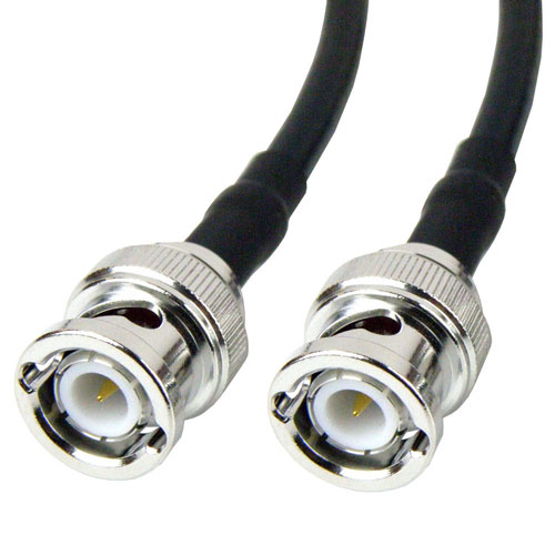 BNC Male to BNC Male Cable RG-58 Coax in 24 Inch and RoHS SCA23058-24