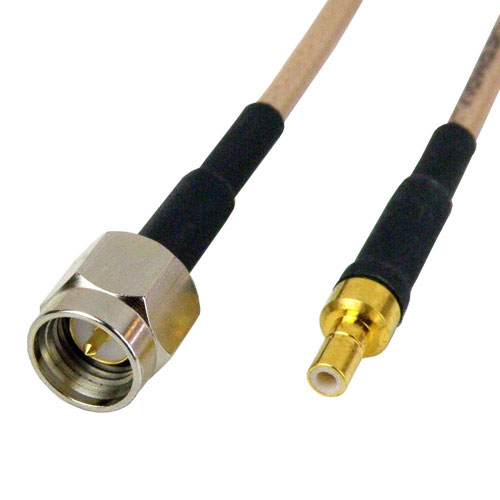 SMA Male to SSMB Female Cable RG-316 Coax in 12 Inch and RoHS Compliant SCA25316-12