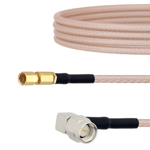 RA SMA Male to SSMC Plug Cable RG-316 Coax in 96 Inch and RoHS SCA26316-96