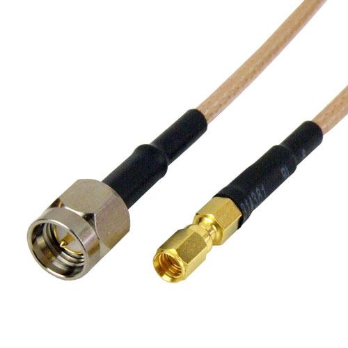 SMA Male to SSMC Plug Cable RG-316 Coax in 4 Inch and RoHS SCA30316-04