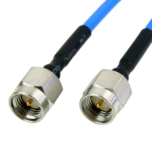 SMA Male (Plug) to SMA Male (Plug) Cable FM-F086 Coax Up To 18 GHz, 1.35 VSWR in 18 Inch and RoHS SCA55086-18