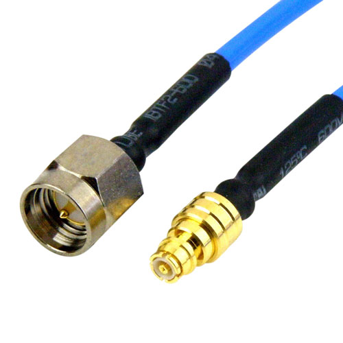 SMP Female to SMA Male Cable RG-405 Coax in 10 Inch SCA63086-10