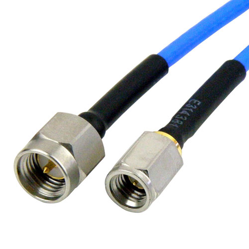 SMA Male to SSMA Male Cable RG-405 Coax in 6 Inch and RoHS Compliant SCA71086-06